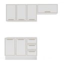 Ver imagem 2 de Cozinha Completa Amara 6 Portas 3 Gavetas 40250081 Branco - Politorno
