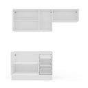 Ver imagem 3 de Cozinha Completa Amara 6 Portas 3 Gavetas 40250081 Branco - Politorno