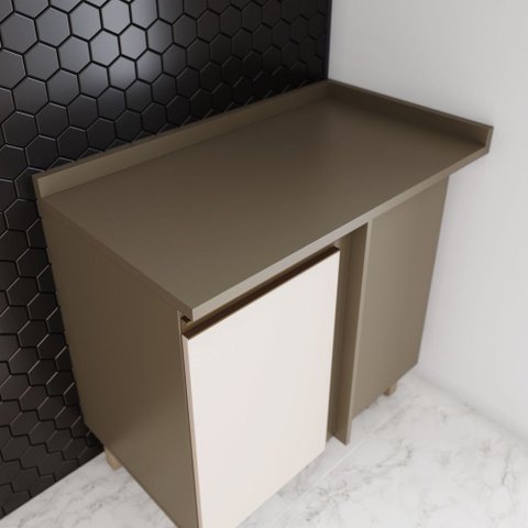 Tampo para Balcão de Cozinha Canto Reto 94 cm Lora Casa 812