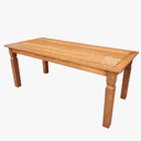 Ver imagem 2 de Mesa Rústica em Madeira De Demolição 160x80cm Sudeste Rústico