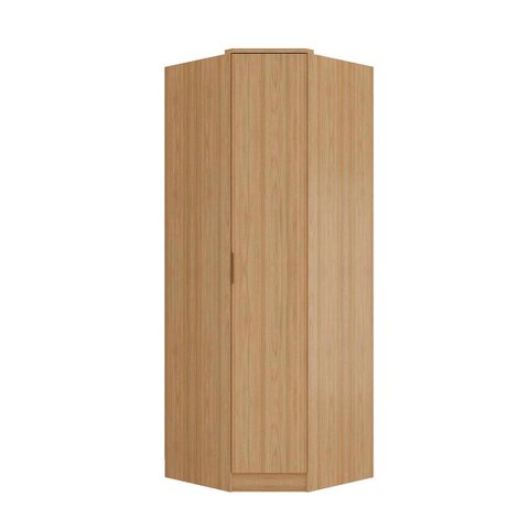 Guarda Roupa Ravi Canto 1 Porta MDF com LED Olmo