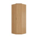 Ver imagem 1 de Guarda Roupa Ravi Canto 1 Porta MDF com LED Olmo