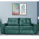 Ver imagem 1 de Sofá Retrátil e Reclinável 3 Lugares com Baú