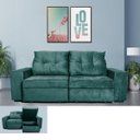 Ver imagem 4 de Sofá Retrátil e Reclinável 3 Lugares com Baú