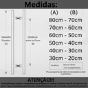 Ver mais imagens de Puxador Duplo Alumínio Curvo 40cm Porta Pivotante Dourado