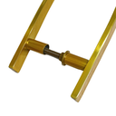 Ver imagem 6 de Puxador Duplo Alumínio Curvo 40cm Porta Pivotante Dourado
