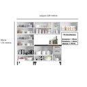 Ver imagem 4 de Cozinha Modulada Compacta em Aço 4 Peças 14 Portas 2 Gavetas Paneleiro Duplo New Premium Itatiaia 