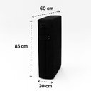 Ver imagem 2 de Cama Portátil Dobrável D-26 Solteiro Acampamento Confortável 130kg Preta Slim