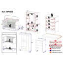 Ver imagem 4 de Quarto de Bebê Completo Berço Americano 3x1 Colchão Suspiro Multimóveis Mp4636 Madeirado/off