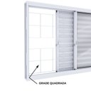 Ver imagem 5 de Janela de Aço Veneziana de Correr Lateral 3 Folhas Grade Quadrada Branca Lucasa Facilita Abertura Esquerda