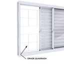 Ver imagem 5 de Janela de Aço Veneziana de Correr Lateral 3 Folhas Grade Quadrada Branco Lucasa Facilita Abertura Es