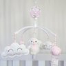 MOBILE PARA BERÇO MUSICAL GIRATÓRIO OVELHA BALÃO ROSA - 1