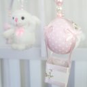 Ver imagem 3 de Mobile para Berço Musical Giratório Ovelha Balão Rosa