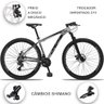 Bicicleta 29 Drais Color 21v Câmbio Shimano Freio a disco MTB Aluminun - Cinza+Preto - 21 - 2