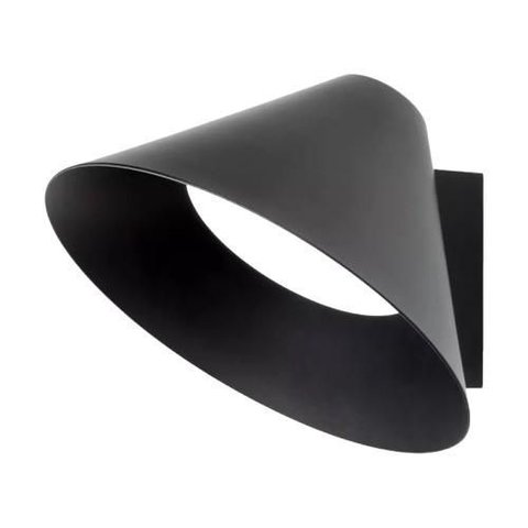 Arandela Spotline 1169/1 Hat Ø18x10cm Alumínio Preto 3000k 5w