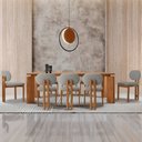 Ver imagem 2 de Conjunto para Sala de Jantar com 8 Cadeiras Tokyo Marrom/Luna/Imbuia
