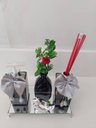 Ver imagem 4 de Kit Lavabo Luxo Difusor com varetas Saboneteira Bandeja Vaso E Enfeite