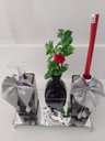 Ver imagem 2 de Kit Lavabo Luxo Difusor com varetas Saboneteira Bandeja Vaso E Enfeite