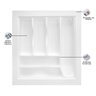 Organizador Divisor de Talheres para Gaveta M04 Bandeja 45,6x49,1 Cm Separador Branco - Inoviza - 3