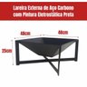 Lareira A Lenha Área Externa Jardim Pintura Eletroestática Ldo Lareira para Jardim - 2