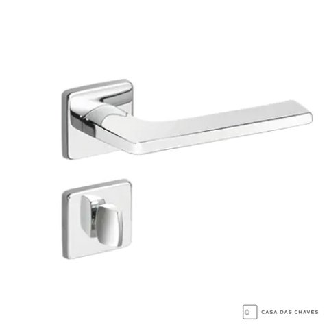 Fechadura Imab Polara Cromo Acetinado Banheiro Tranqueta