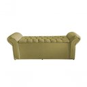 Ver imagem 3 de Kit Dubaí Cabeceira de Cama Box Casal e Recamier Baú Queen 160 Cm Suede Bege do Lar Móveis