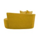 Ver imagem 6 de Namoradeira Sofá Feijão Hana Orgânica Couro Amarelo