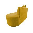 Ver imagem 5 de Namoradeira Sofá Feijão Hana Orgânica Couro Amarelo
