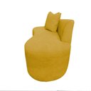 Ver imagem 4 de Namoradeira Sofá Feijão Hana Orgânica Couro Amarelo