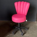 Ver imagem 2 de Cadeira Mocho Pétala Corino Pink - In9 Decor
