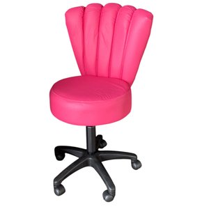 Cadeira Mocho Pétala Corino Pink - In9 Decor
