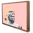 Ver imagem 3 de Quadro Decorativo Caixa Arte Sofisticada Tacolado Moldura Caixa Alta 4,5cm Branca sem Vidro 60 X 90c