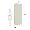 Ver imagem 3 de Paneleiro Luciane 70cm Duplo 2 Portas Lis