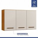 Ver mais imagens de Cozinha Completa 14 Portas 3 Gavetas Atenas Kaiki Moveis Nature/Off White