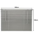 Ver imagem 2 de Cortina Persiana Horizontal Cinza L=1,00m X A=1,30m Pvc + Broca Vídea Parede Concreto 6mm X 100mm