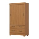 Ver imagem 2 de Guarda Roupa Solteiro 02 Portas Deslizantes Luna Yescasa