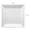 Prato Raso Branco Quadrado Melamina Bestfer 30cm Restaurante - 2