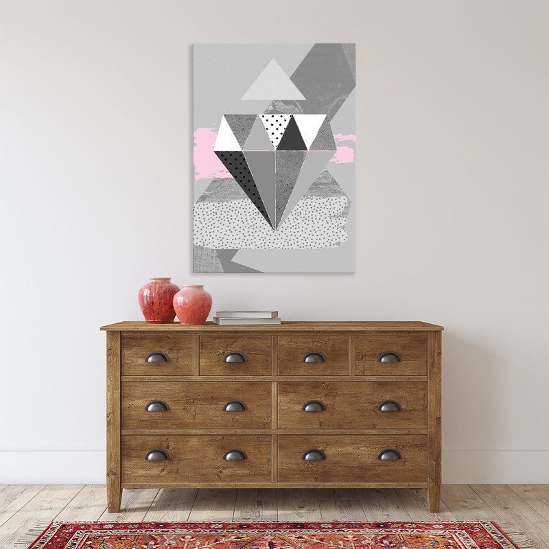 Quadro Decorativo Tela Canvas Abstrato Conceito Padrões em Movimento - 200x100 Cm - 5