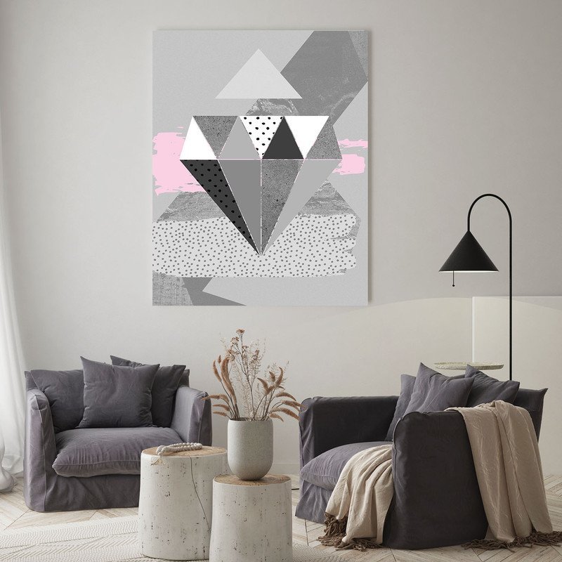 Quadro Decorativo Tela Canvas Abstrato Conceito Padrões em Movimento - 200x100 Cm - 2