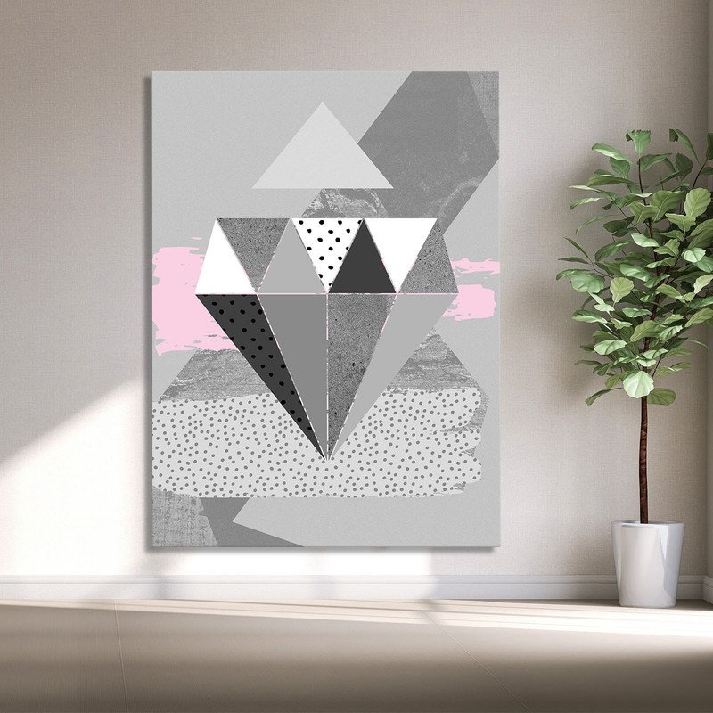 Quadro Decorativo Tela Canvas Abstrato Conceito Padrões em Movimento - 200x100 Cm - 4
