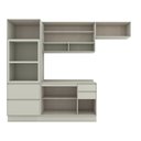 Ver imagem 3 de Cozinha Completa Fineze 6 Portas 4 Gavetas com Vidro 100% MDF Areia Hp - Henn