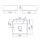 Ver imagem 5 de Cuba de Apoio Deca Slim 40x40 L.11040.M.20 Quadrada com Mesa Barbante