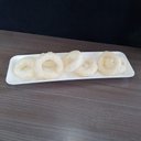 Ver imagem 2 de Kit 6 Petisqueiras Retangulares Prato de Petisco Coza Grande Branco