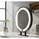 Ver imagem 5 de Espelho Redondo Duplo Iluminado Suporte Bancada 60cm Premium