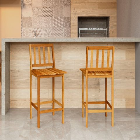 Banqueta Israel em Madeira Maciça de Demolição – Design Rústico e Confortável