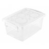 Mini Caixa Organizadora Pequena com Trava 650 ml Cor:Cristal - 1
