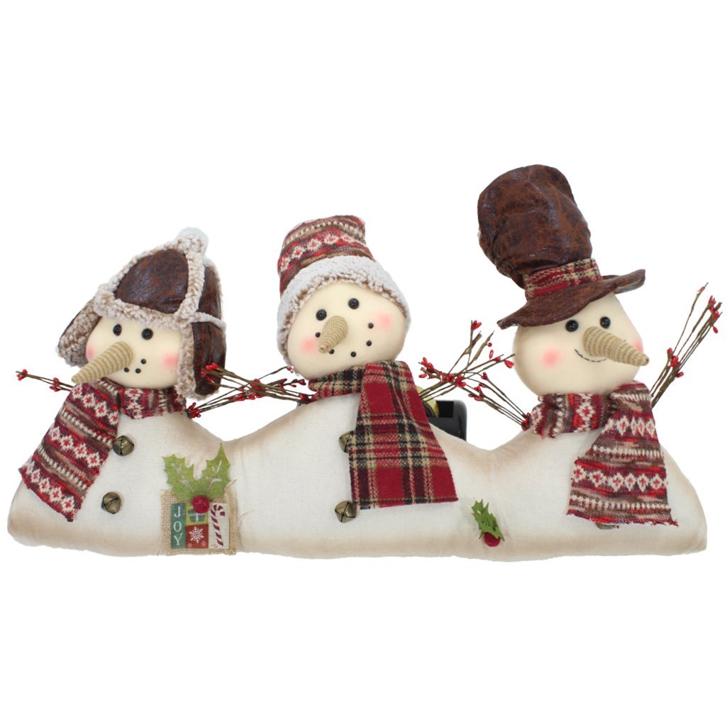 Trio Decoração Enfeite Natal Boneco Neve Árvore de Natal