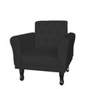 Ver imagem 1 de Poltrona Decorativa Classic Capitonê Suede Diversas Cores - DS Estofados - Preto