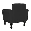 Ver imagem 3 de Poltrona Decorativa Classic Capitonê Suede Diversas Cores - DS Estofados - Preto