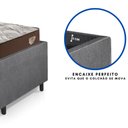 Ver mais imagens de Bicama Box Solteirão 99x199 Courino Linho com 2 Colchões Relax Adorabile Molas Ensacadas